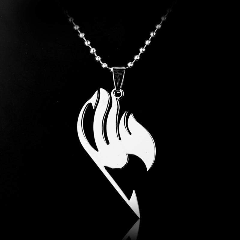 Fairy Tail Accessories Black Steel Ring Necklace transporter
