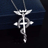 Fullmetal Alchemist Edward Elric Cross Necklace! anime-store